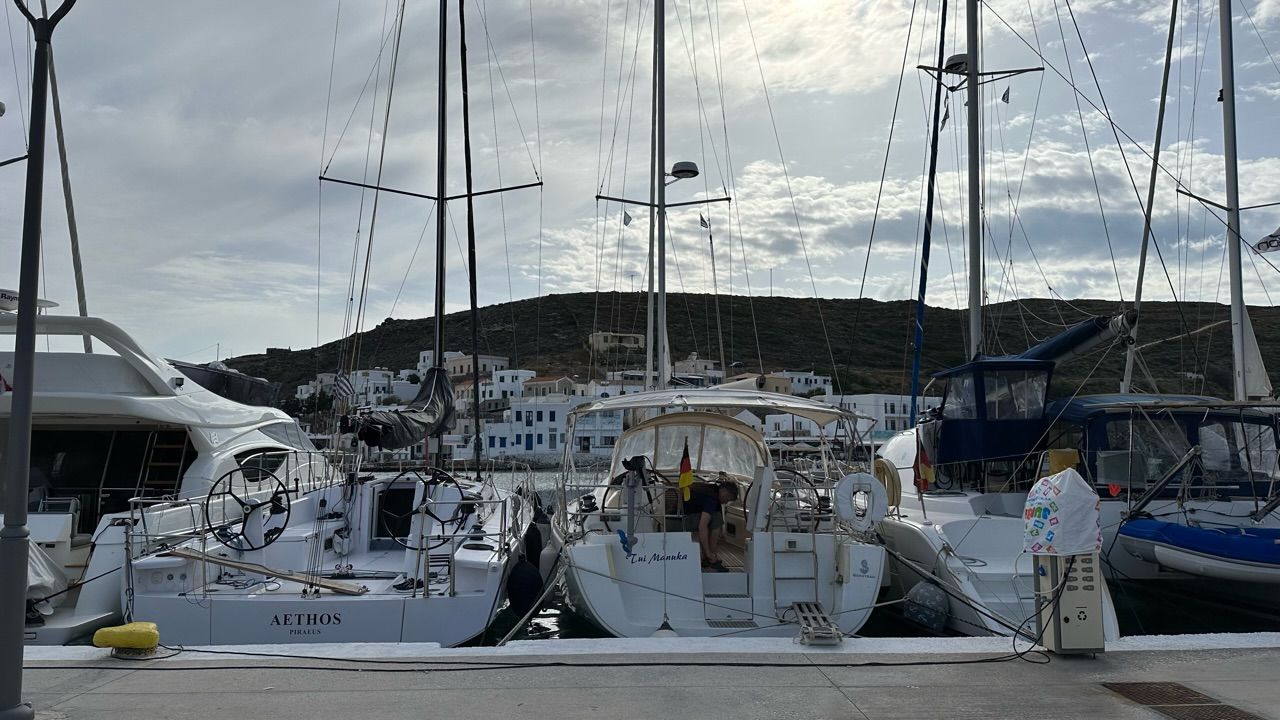 Viel Wind auf Kythnos