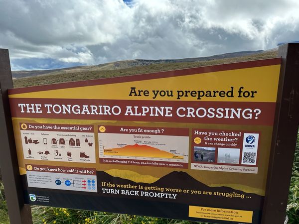Wandern im Tongariro National Park